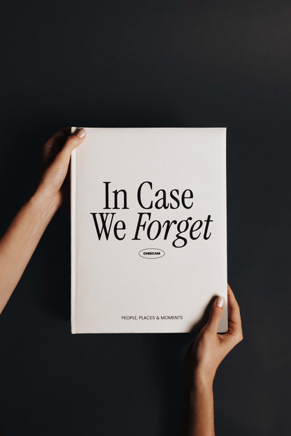 &quot;In Case We Forget&quot; Photo Album Book